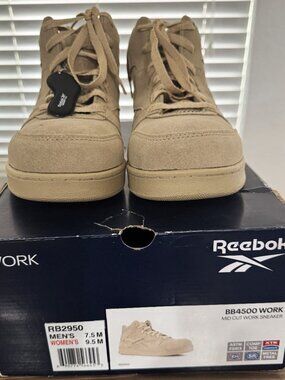Reebok Work BB4500 Composite Toe RB2950 Desert Tan Mens 7.5 Womens 9.5 NEW
